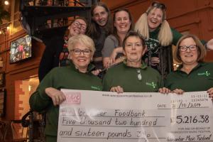 Cheque presentation to Worcester Foodbank